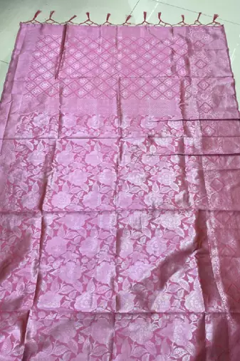Floral woven design zari kanjeevaram saree