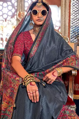 Silk blend kanjeevaram saree