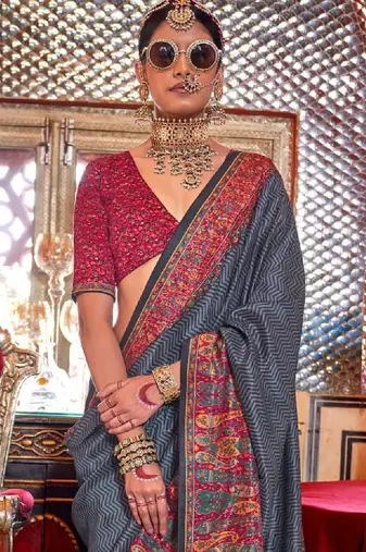 Silk blend kanjeevaram saree