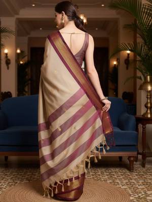 Woven design zari art silk handloom kanjeevaram saree 2