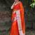 Solid zari organza kanjeevaram saree