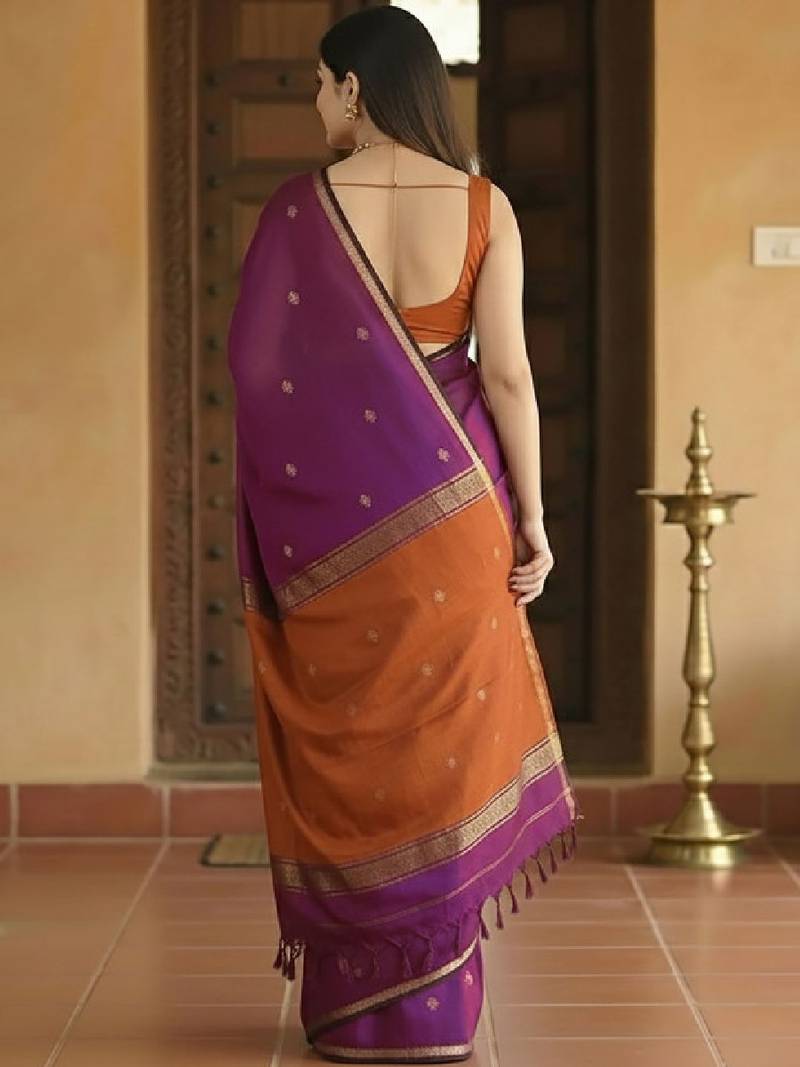 Woven design zari kanjeevaram saree