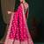 Ethnic motifs woven design zari pure georgette kanjeevaram saree