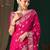 Ethnic motifs woven design zari pure georgette kanjeevaram saree