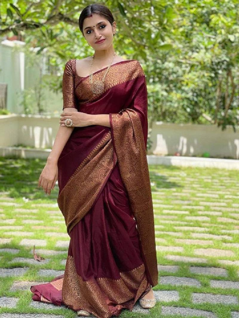 Woven design zari art silk kanjeevaram saree