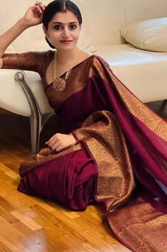 Woven design zari art silk kanjeevaram saree