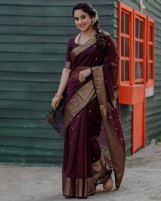 Woven design zari kanjeevaram saree 2