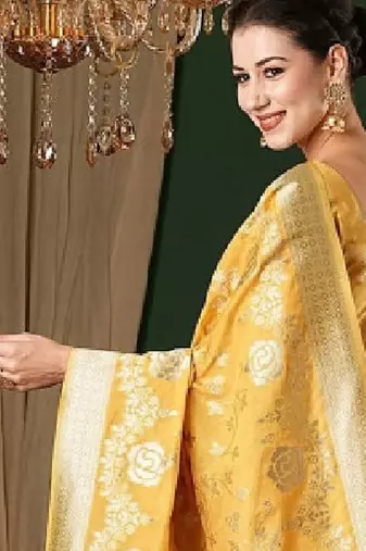 Ethnic motifs zari pure georgette kanjeevaram saree