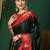 Ethnic motifs woven design zari kanjeevaram saree