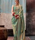 Woven design zari kanjeevaram sarees