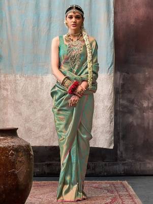 Woven design zari kanjeevaram sarees 2