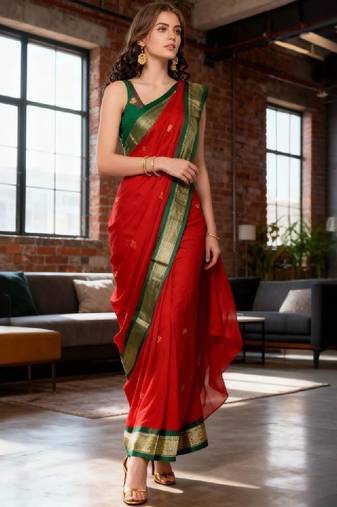 Ethnic motifs zari art silk kanjeevaram saree