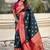 Ethnic motifs woven design zari kanjeevaram saree
