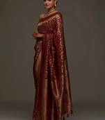 Woven design zari art silk kanjeevaram saree