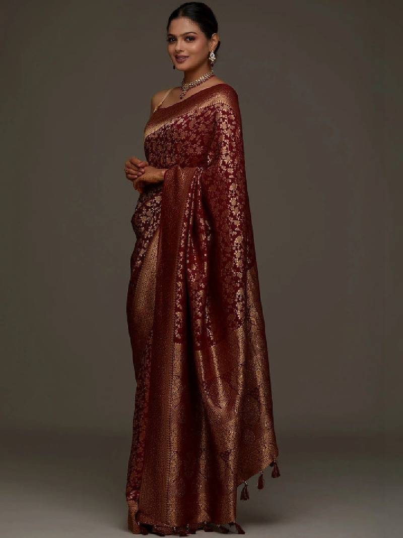Woven design zari art silk kanjeevaram saree