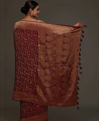 Woven design zari art silk kanjeevaram saree 2