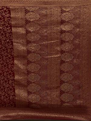 Woven design zari art silk kanjeevaram saree 3