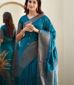 Woven design zari kanjeevaram saree