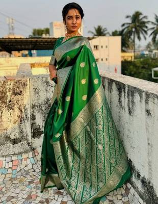 Woven design zari kanjeevaram saree 1