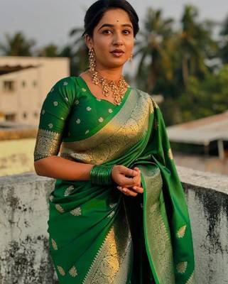 Woven design zari kanjeevaram saree 2