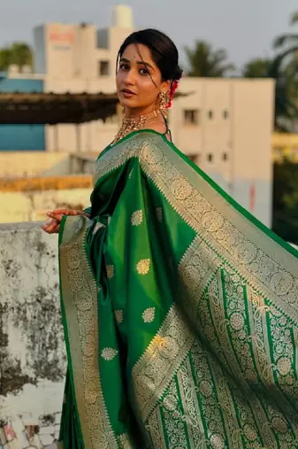 Woven design zari kanjeevaram saree