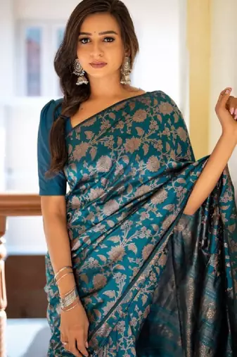 Zari art silk kanjeevaram saree