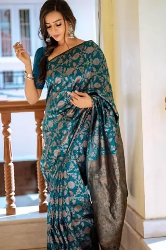 Zari art silk kanjeevaram saree