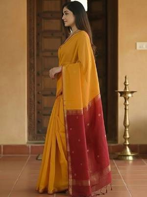 Woven design zari kanjeevaram saree 1