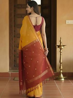 Woven design zari kanjeevaram saree 2