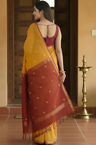 Woven design zari kanjeevaram saree