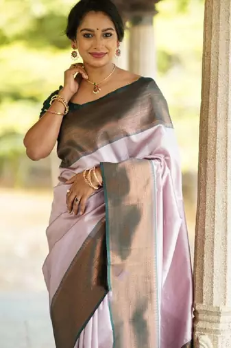 Woven design zari kanjeevaram saree