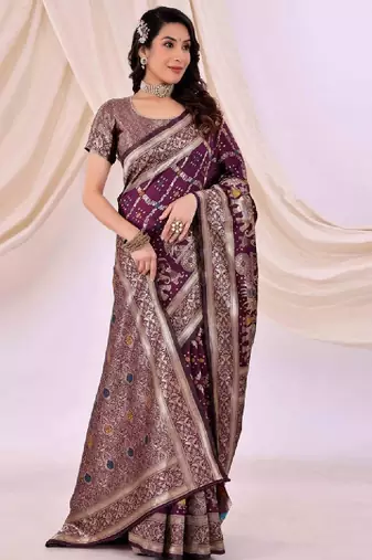 Ethnic motifs zari silk cotton kanjeevaram saree