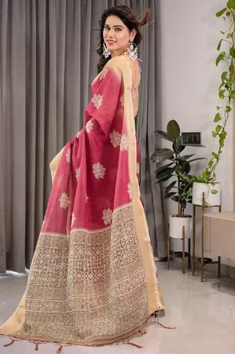 Pure cotton kanjeevaram saree