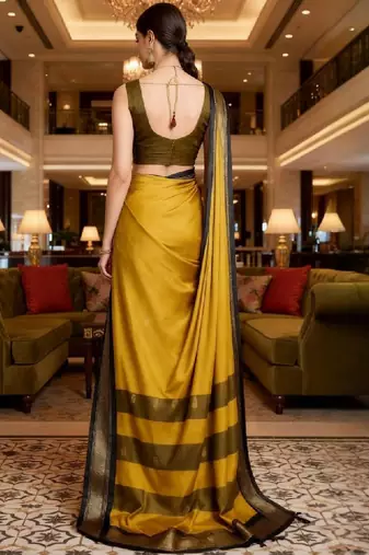Woven design silk cotton kanjeevaram saree