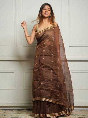 Woven design zari kanjeevaram saree 1