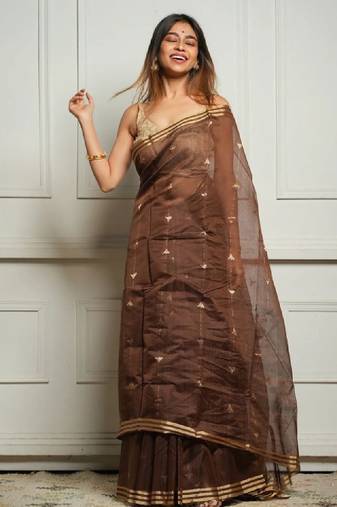 Woven design zari kanjeevaram saree