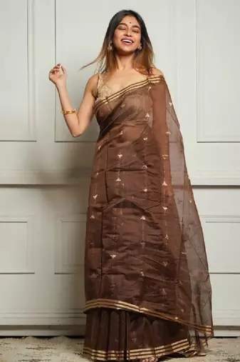 Woven design zari kanjeevaram saree