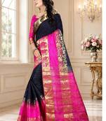 Blue art silk kanjeevaram sarees