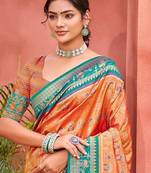 Women woven design kanjivaram saree