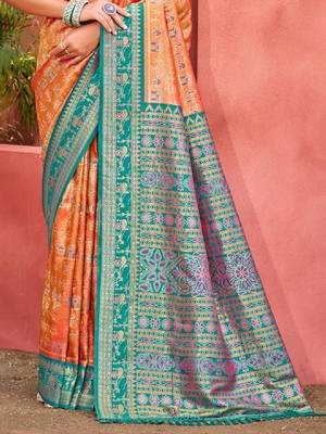 Women woven design kanjivaram saree 2