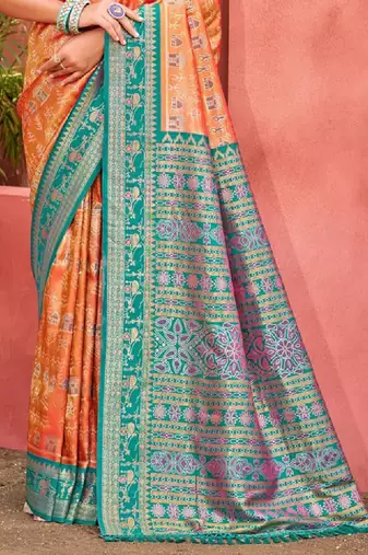 Women woven design kanjivaram saree