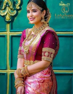 Woven design zari art silk heavy work kanjeevaram saree 2
