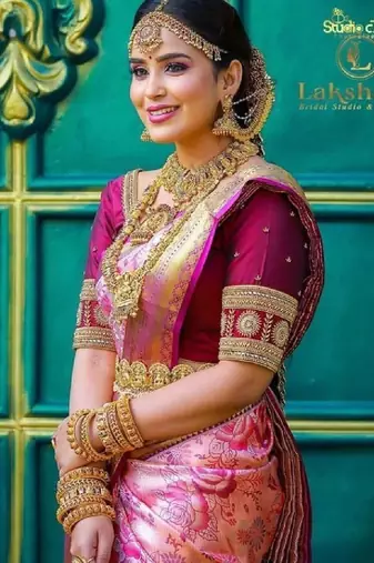 Woven design zari art silk heavy work kanjeevaram saree