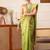 Woven design zari tissue fusion kanjeevaram saree