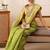 Woven design zari tissue fusion kanjeevaram saree