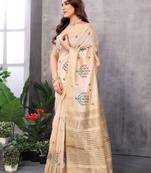 Floral zari kanjeevaram saree