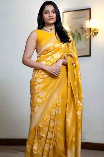 Woven design zari art silk handloom kanjeevaram saree