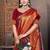 Ethnic motifs woven design zari traditional banarasi saree