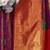 Ethnic motifs woven design zari traditional banarasi saree