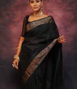 Woven design zari art silk saree